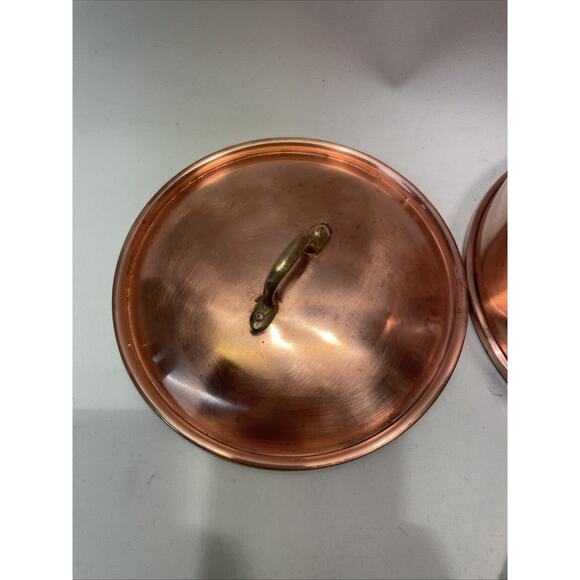 Copral Copper & Brass Tin Lined 6.75" Sauce Pan & Double Boiler - None-Ceramic - Picture 9 of 15